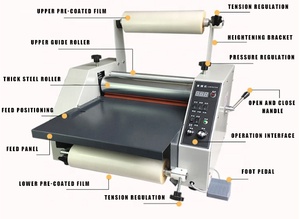 Laminateur à chaud pour <span class=keywords><strong>film</strong></span> Bopp 350, machine de laminage simple et double face, machine de pressage et de laminage de <span class=keywords><strong>film</strong></span> - Product Image 6