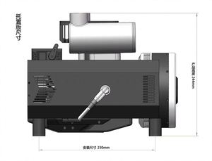 SVFFI F6000H Hybrid Aviation UAV Light Used Oil <b>Gasoline</b>-Electric Aerial Range Extender Generator Aluminum Plant Survey - Product Image 2