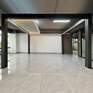 3x3 3x4 3x5 3x6 <span class=keywords><strong>4x3</strong></span> 4x4 4x5 18x14 Kits de <span class=keywords><strong>pérgola</strong></span> Gazebo bioclimático motorizado de aluminio para exteriores <span class=keywords><strong>con</strong></span> puerta corredera de vidrio - Product Image 4