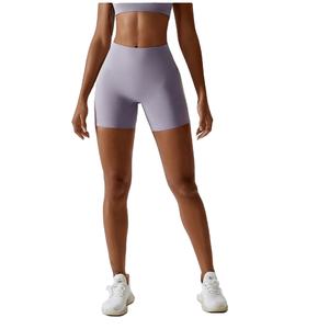 Ropa Deportiva OEM, Pantalones Cortos de Yoga de Cintura Alta para Gimnasio, con Logotipo Personalizado, para Mujer - Product Image 2