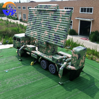 Fausse cible gonflable, modèle de char et de véhicule lance-missiles, accessoires gonflables pour exercices en extérieur et décoration