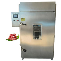 Séchoir à fumée industrielle de grande capacité 50 kg/fois pour poisson, biscuits, gâteaux, viande, équipement de fumage à chaud, fumoir à saucisses, four à fumée froide