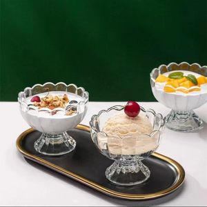 แก้วใส Creative Home ขนาด 200 มล. สำหรับกาแฟ ชา นม ของหวาน ไอศกรีม  พร้อมฝาปิดแบบกลีบดอกไม้ ใช้ต้มน้ำได้ แก้วไอศกรีมแบบพกพา - Product Image 4
