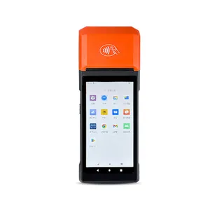 نقطة بيع طرفية بشبكة WiFi من الجيل الرابع نقطة بيع محمولة تدعم NFC تعمل بنظام الأندرويد مزودة بطابعة وماسح ضوئي للرمز QR طراز R330 Pro