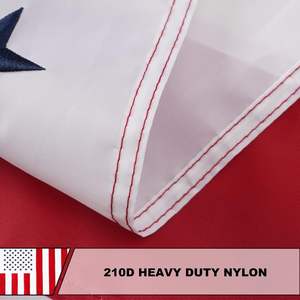 3x5 футов Американский гражданский флаг мира Вышитые флаги мира для активного отдыха сверхмощный 210D нейлон Американский гражданский баннер - Product Image 5