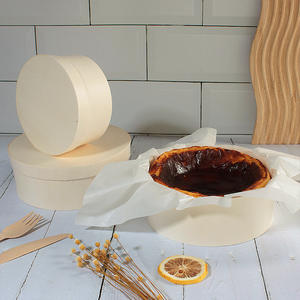 Boîte à emporter en bois de placage de forme ronde avec LOGO personnalisé Boîtes à gâteau au fromage <span class=keywords><strong>Brie</strong></span> à la charcuterie en bois avec couvercle en bois - Product Image 6