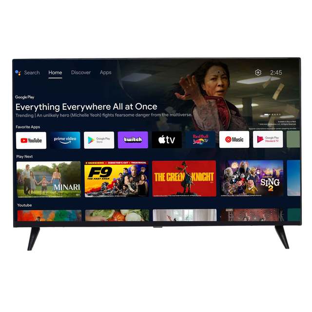 Hot Selling 55/65/75/85/100 Inch LED 4K UHD Smart TV Android Doby Atmos HDR10 Wide Color Wall Mountable Television for Office