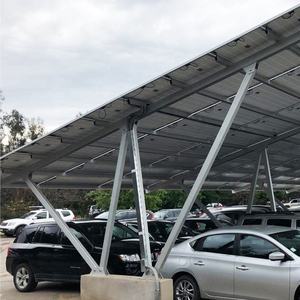 Alumínio modular Solar Carport para 2 4 carros Single Double Row Design montagem rápida - Product Image 4