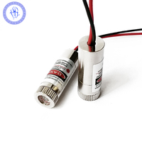 Diode laser ajustable à ligne rouge croisée 3-5V 30mW 10mW 650nm