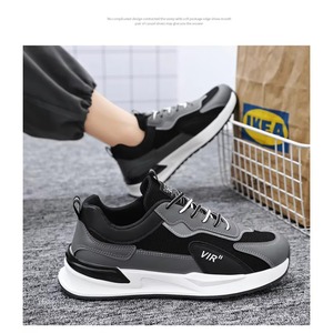 Chaussures de sport professionnelles personnalisées en tissu maillé à lacets, style marche, plates, respirantes, pour la course à pied - Product Image 1