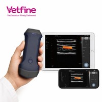 Échographe vétérinaire portable noir et blanc pour chiens et chats