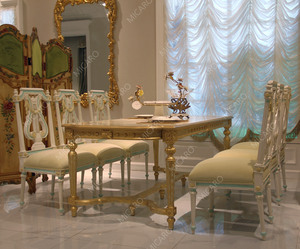 <span class=keywords><strong>Chaise</strong></span> de <span class=keywords><strong>salle</strong></span> à <span class=keywords><strong>manger</strong></span> en bois massif, ensemble de <span class=keywords><strong>6</strong></span> places, en tissu italien classique français, haute qualité - Product Image 4