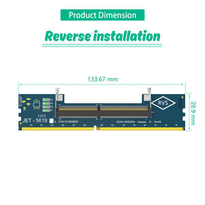 מחשב נייד מסוג DDR4 למחשב שולחני מתאם כרטיס זיכרון בודק זיכרון ממיר DIMM תומך בתדר של 5600 מגה-הרץ דגם JET-5619 אריזה - Product Image 3