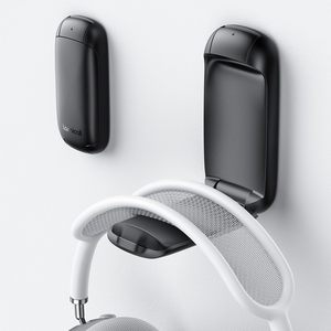 Support de casque pliable compact Lamicall, support adhésif pour casque, clip noir - Product Image 1