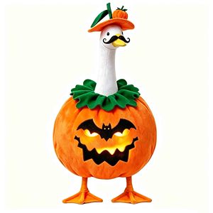 Disfraz personalizado de pato calabaza para ganso de porche, ropa y adornos para gansos de porche, ropa de Halloween para mascotas - Product Image 2