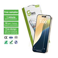Vente chaude 2 Packs 3 Packs 9H HD pour Nano Protecteur d'écran en verre trempé en céramique pour iPhone 15 Plus 16 Pro Max
