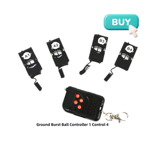 1 Telecomando per 4 <span class=keywords><strong>Blaster</strong></span> di Palloncini, Controllo Wireless Ricaricabile con Patch Autoadesive - Product Image 3