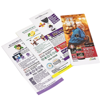 Service d'impression de prospectus personnalisés A3 A4 A5 A6 Restaurant Menu Livret Affiche Brochure Dépliant Dépliant Flyer Impression