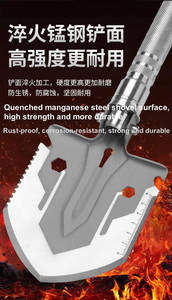 Pelle pliante multifonctionnelle pour le camping et la survie Pelle tactique pour la randonnée et l'extérieur - Product Image 5