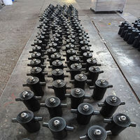 Mini vérin hydraulique télescopique multi-étages avec construction en acier et roulement pour remorque benne basculante, pression 250 bars