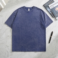 T-shirts pour hommes 100 % coton, rétro, premium, poids lourd 230g, vierges, personnalisables pour sérigraphie et broderie, anti-boulochage