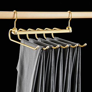 East Pacific Magic - Perchero para Pantalones de Aleación de Aluminio, Multicapa, Plegable, Ahorra Espacio, Organizador de Pantalones Tipo Gancho, Minimalista - Product Image 2