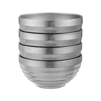 Titane Trek Bol Durable Léger Cuisine Extérieure Essentiel Empilable Vaisselle Plat Bol Amping Randonnée Sac À Dos,