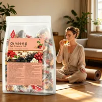 Thé aux cinq trésors au ginseng OEM, Thé aux six trésors, Thé aux dix trésors, Thé aux huit trésors au curcuma, cannelle, gingembre, menthe et ginseng