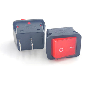 KCD4 2 Pin 2 Pozisyonlu Işıklı Kırmızı Rocker Anahtarı 15A 250V Küçük Boy ON/OFF Plastik Tekne Anahtarı Ev Aletleri için - Product Image 3
