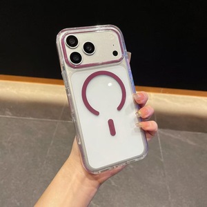 Funda Magnética Transparente para <span class=keywords><strong>iPhone</strong></span> 18 Pro, Carcasa Trasera Antigolpes para <span class=keywords><strong>iPhone</strong></span> 12 <span class=keywords><strong>13</strong></span> 14 15 16, Sin Reseñas Aún - Product Image 3