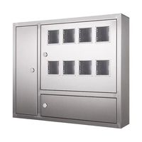 Armoire de distribution électrique industrielle personnalisable en métal, boîtier de compteur électrique 220/380V, 6 prises murales