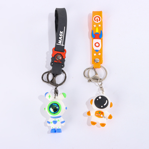Wholesale Astronaut Acrylic Keychain with Bell Charm for Outer Space Inspired Accessories and Children's Birthday Party Favors