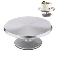 Support à gâteau et plateau tournant en alliage d'aluminium écologique pour pâtisseries et cupcakes, outils de décoration de gâteaux, fournitures de pâtisserie rotatives
