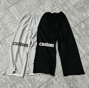 Pantalon de survêtement homme personnalisé avec logo, effet délavé, streetwear, coton de haute qualité, couleur unie, jogger, pantalon de survêtement homme - Product Image 3