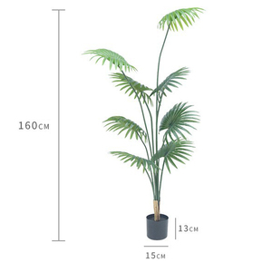 Plante artificielle <span class=keywords><strong>en</strong></span> <span class=keywords><strong>pot</strong></span> <span class=keywords><strong>en</strong></span> plastique Livistona Chinensis <span class=keywords><strong>pour</strong></span> la décoration de la maison, du bureau, des mariages, décoration intérieure, plantes artificielles, plantes factices - Product Image 3