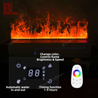 Foyer à vapeur d'eau à flamme multicolore Mist Led 3D Water Vapor Flame Cassette Annkin Electric Fire Place