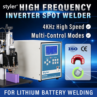 Nueva Máquina de Soldadura por Puntos Neumática Semiautomática de Alta Eficiencia, Módulo de Transistor de 500KW, Refrigeración por Aire para Ensamblaje de Baterías