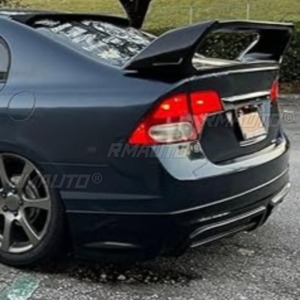 สปอยเลอร์หลังรถยนต์ ปีกหลัง ดิฟฟิวเซอร์กันชนหลัง ชุดแต่งสำหรับ Honda Civic 4 ประตู ปี 2006-2011 อุปกรณ์ตกแต่งรถยนต์ - Product Image 4