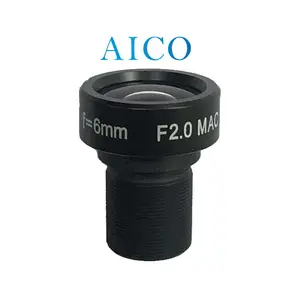 AICO 1/1.8 بوصة F2.0 6 مللي متر m12xp0.5 مجلس الدائرة التلفزيونية المغلقة 6 مللي متر m12 عدسة ماكرو