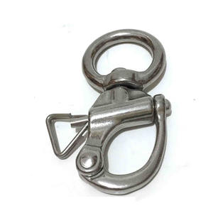 ตะขอเกี่ยวสปริงหมุนได้ ขนาด 65 มม. ทำจากสแตนเลส สำหรับพวงกุญแจ ใช้สำหรับกิจกรรมกลางแจ้ง ปีนเขา อุปกรณ์เรือ รับน้ำหนักได้ - Product Image 1