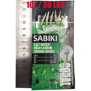 Wholesale Sabiki lure hook Fishing Flasher Bait Rigs fishing hook sabiki rig