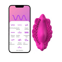 10-Frequenz Leistungsstarker Unsichtbarer Vibrierender Slip mit Fernbedienung und App-Steuerung, Tragbarer Ei-Vibrator Set Schmetterling