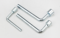 Clé à douille hexagonale en L en acier au carbone métrique de 6 à 19 mm, plaquée zinc/nickel, disponible en OEM, qualité industrielle