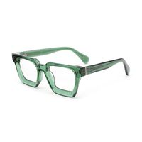 Kacamata Model 24083 persegi bingkai optik asetat antik bingkai logo kustom kacamata Retro stok tersedia