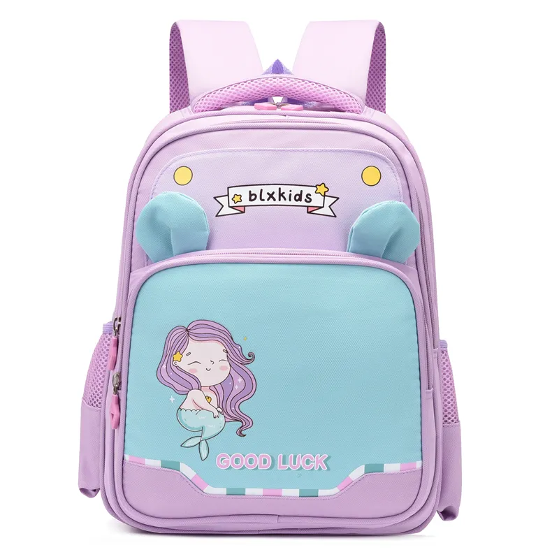 Wholesale Latest Design Unisex Kids Book Bag Cartoon Mermaid Astronaut School Backpack Bag Mochilas Escolares
