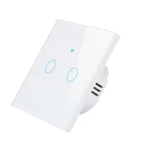 Eu standard 1/2/3/4GANG Light Touch Switch Wireless Remote Control Wifi Smart Life work with Google Home and Amazon Alexa