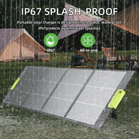 Livraison rapide, stock UE, panneau solaire photovoltaïque monocristallin vert 200W, efficacité 23%, étanche IP68, pliable, portable