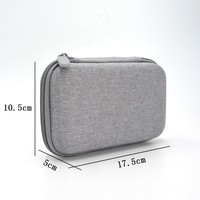 Casing Power Bank EVA portabel terlaris tas kosmetik penutup pelindung tahan air untuk kabel Data Headphone