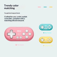 8BitDo Zero 2 Mini Pengontrol Game Nirkabel untuk Nintendo Switch PC Android MacOS Steam