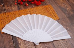 Customized Design 21cm Bamboo Ribs Paper Folding <b>Hand</b> <b>Fan</b> Portable and Advertise DIY Painted Rave <b>Fan</b> - Product Image 4